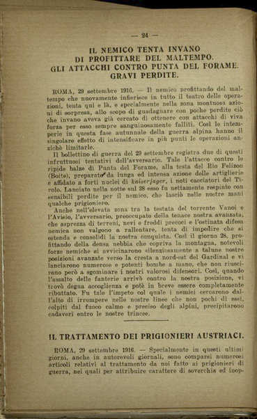 Il diario della nostra guerra : bollettini ufficiali dell'esercito e della marina